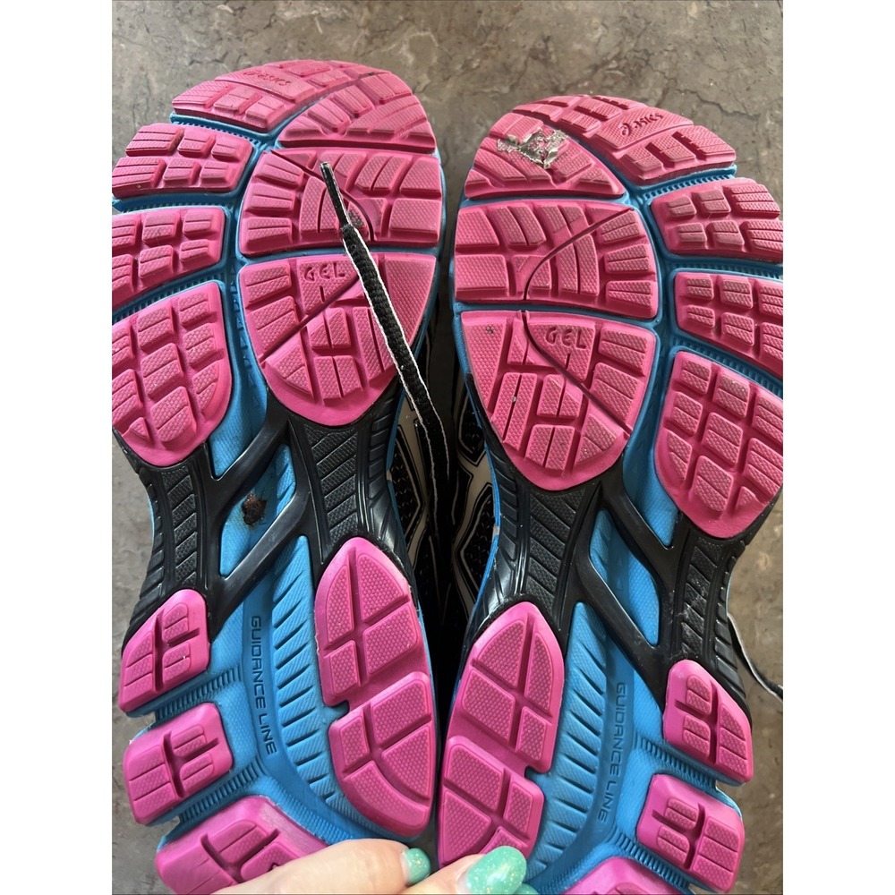 Asics GT-2000 Running Shoes Sneaker T2K7N Black Gray Blue Pink Womens 8 - Picture 7 of 12